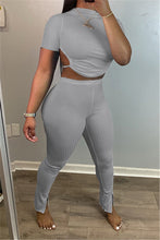 Load image into Gallery viewer, Backless Lace Up Two Piece
