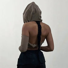 Load image into Gallery viewer, Hooded Backless Top
